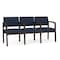 Lesro Lenox 3 Seat Tandem Seating W/ Arms, 65 in W 26 in L 31.5 in H LW3103 - alternate 1